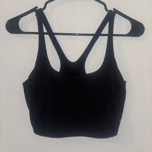 Black Sports Bra Top
